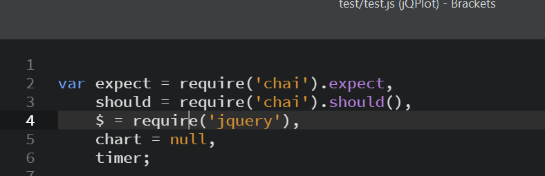 Screenshot: test require(jquery)